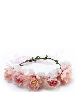 Bridal Party Festival Flower Headband HN320062 Pink